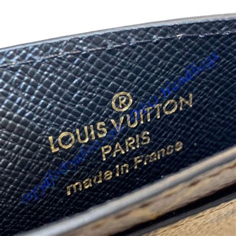 louis vuitton monogram reverse card holder|m69161.